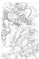 Val Semeiks- Lobo & Demon (pencils), Comic Art